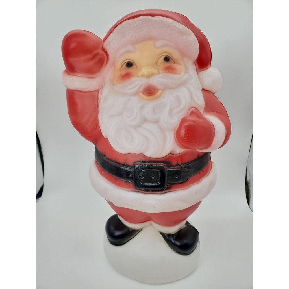 VTG Santa Claus Plastic Blow Mold Empire 18" Light Up Decor Indoor Outdoor cable